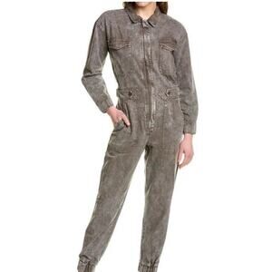 NWT Young Fabulous & Broke YFB Olive Green Henry Jumpsuit Sz. Small